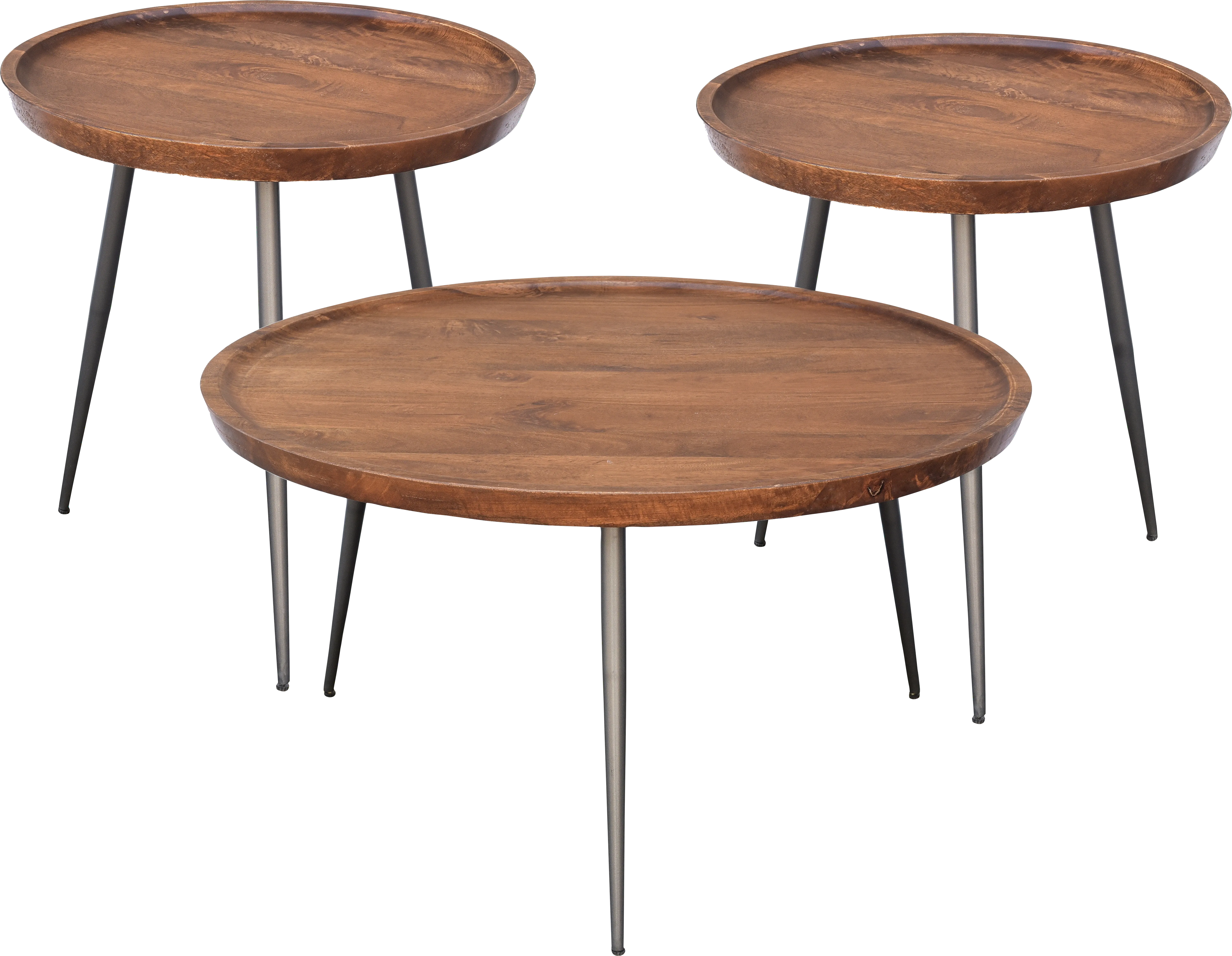 Cassina Court Navy Leather 5 Pc Living Room - Thumbnail - Image 6