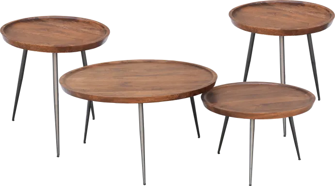 Brendleton Brown 4 Pc Table Set