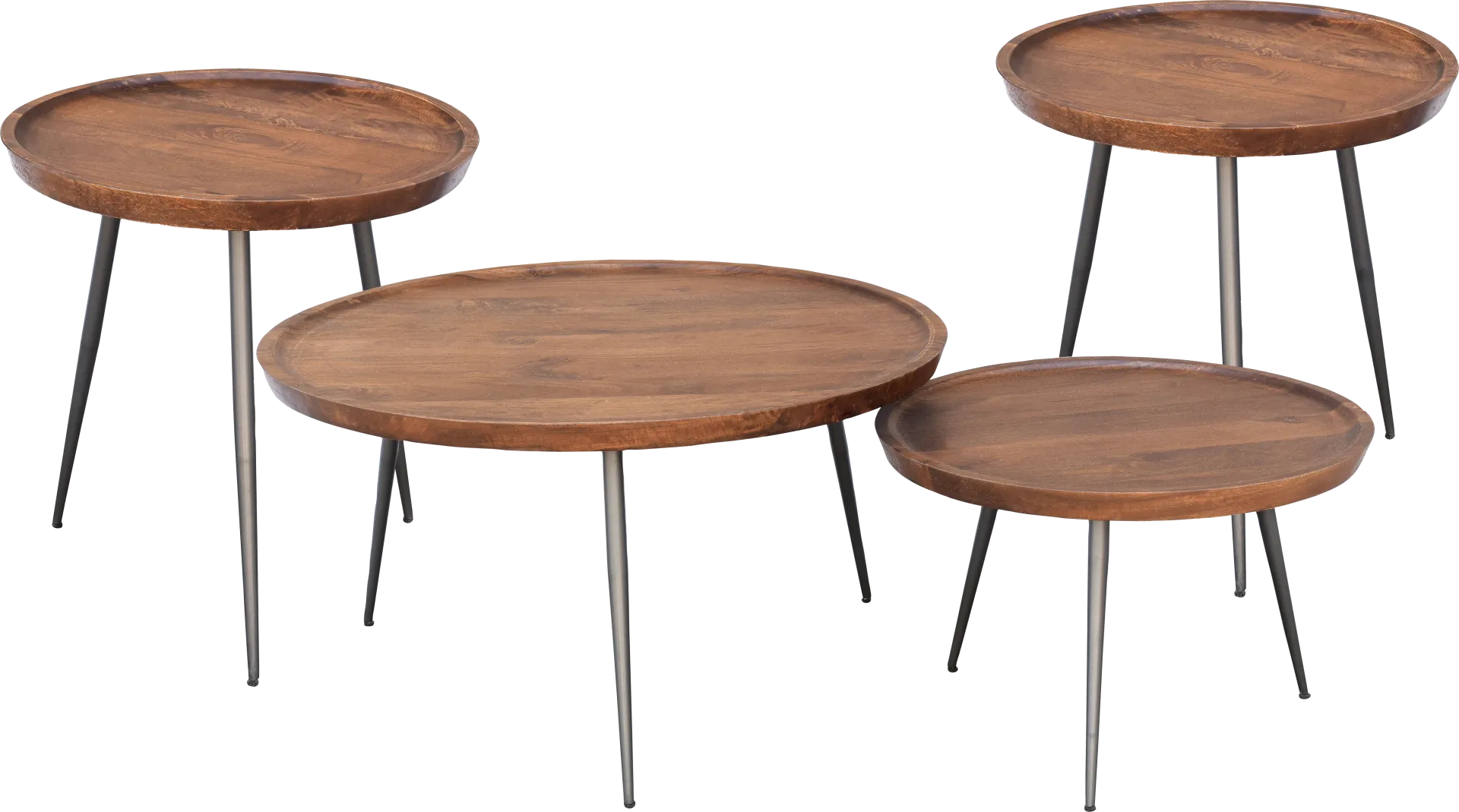 Brendleton Brown 4 Pc Table Set - Image 1