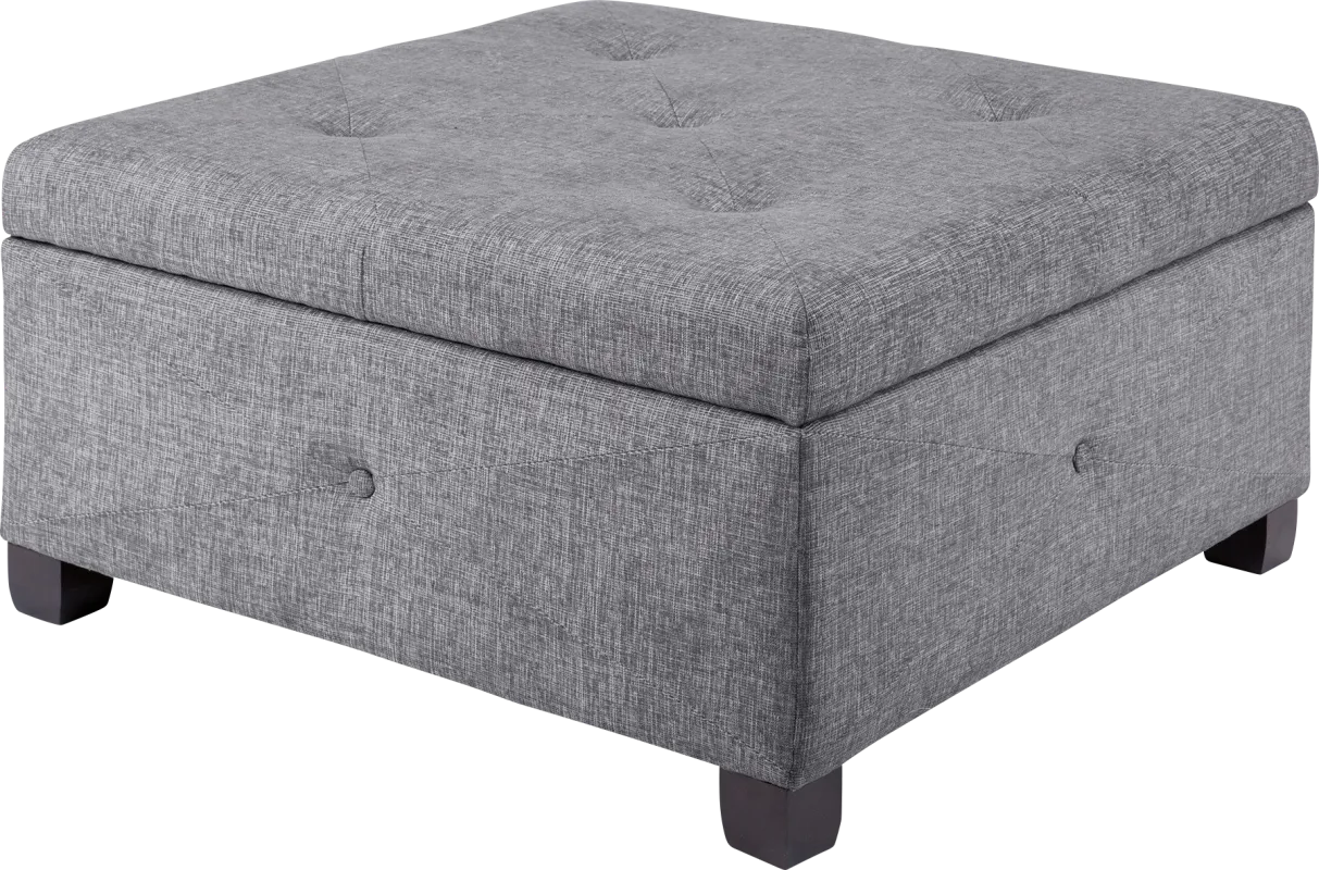 Balkin Charcoal Ottoman