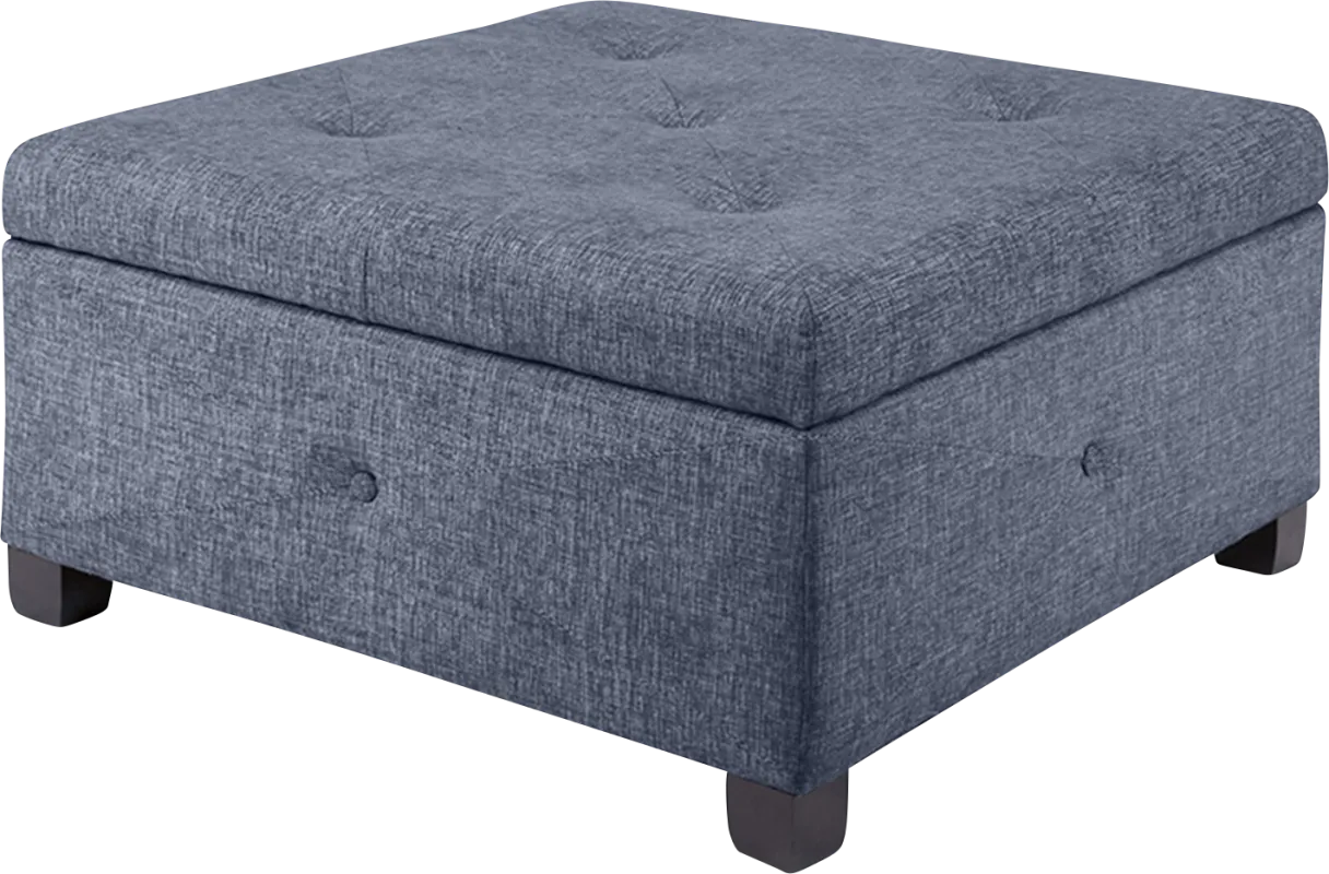 Balkin Blue Ottoman