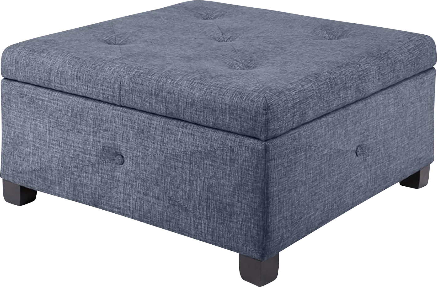Balkin Blue Ottoman - Image 1