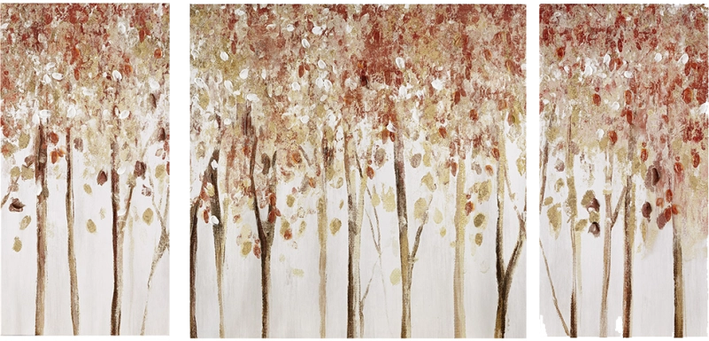 The Start Of Fall Red Artwork, Set of 3