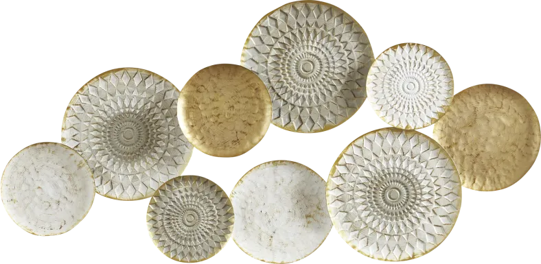 Tomanya Multi Metal Plates Wall Decor