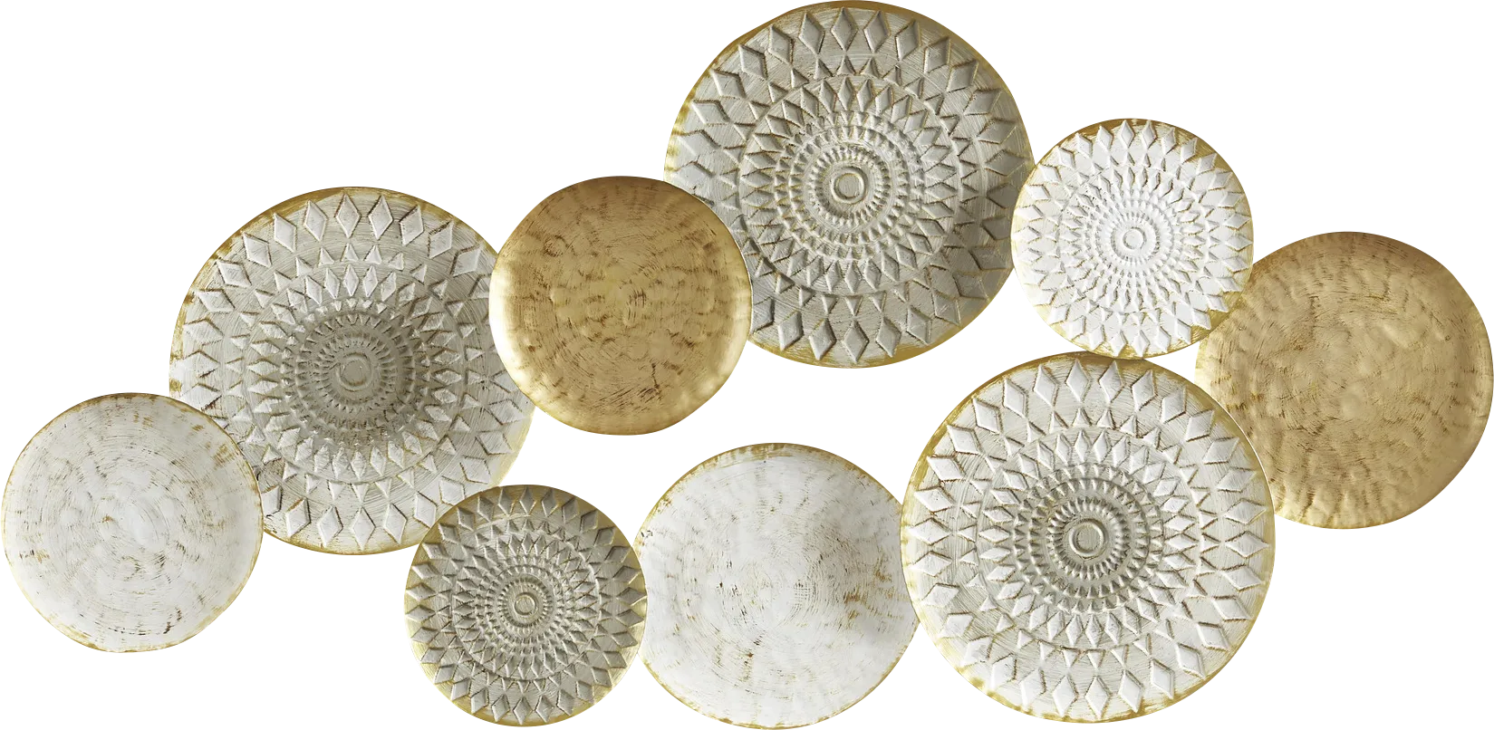 Tomanya Multi Metal Plates Wall Decor - Image 1