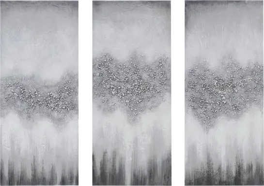 Herbst Gray Artwork, Set of 3
