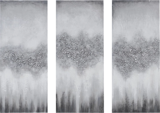Herbst Gray Artwork, Set of 3