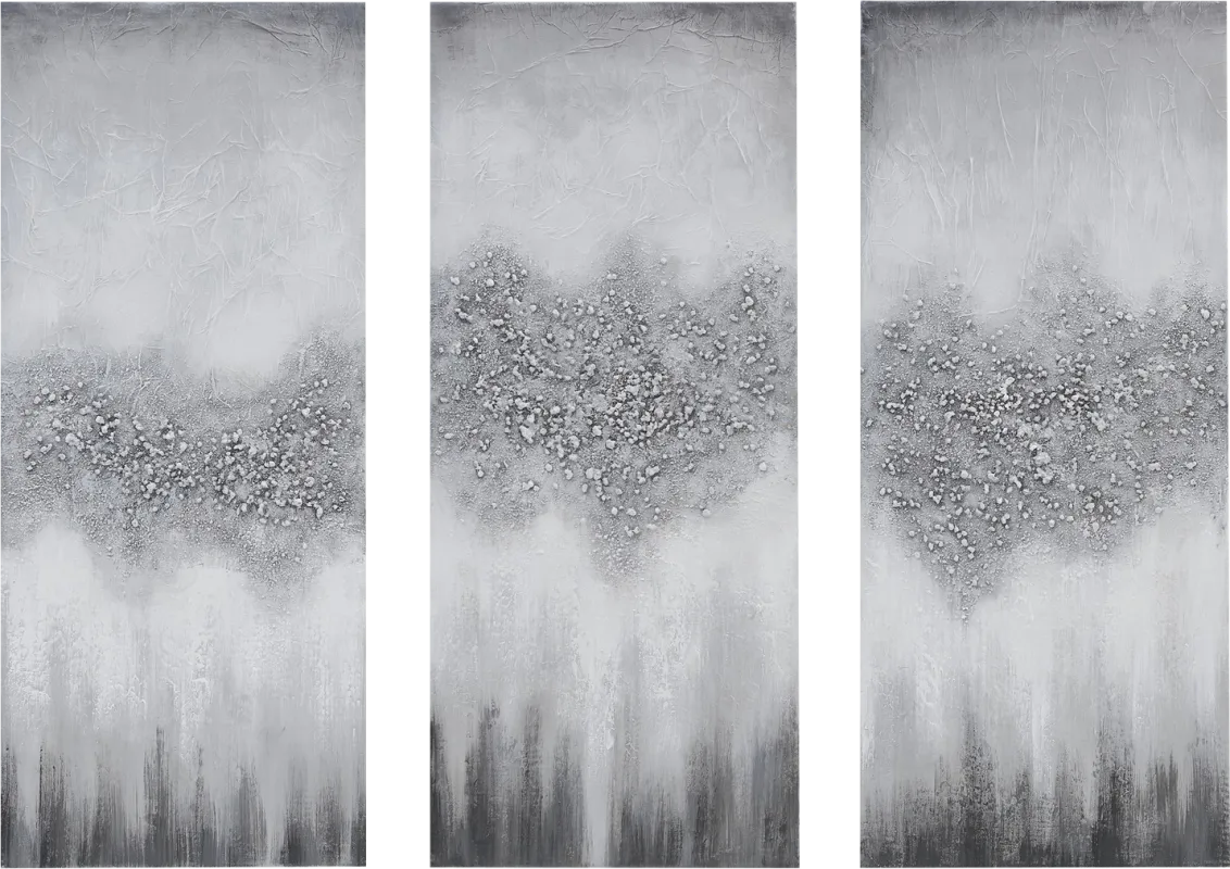 Herbst Gray Artwork, Set of 3