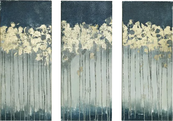 Ohlone Teal Artwork, Set of 3