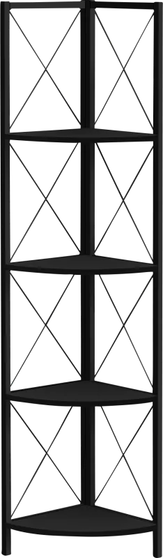 Wilford Black Bookcase