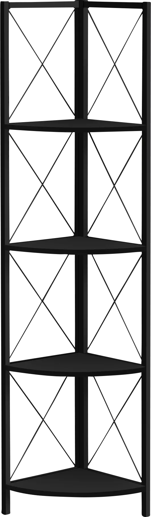 Wilford Black Bookcase