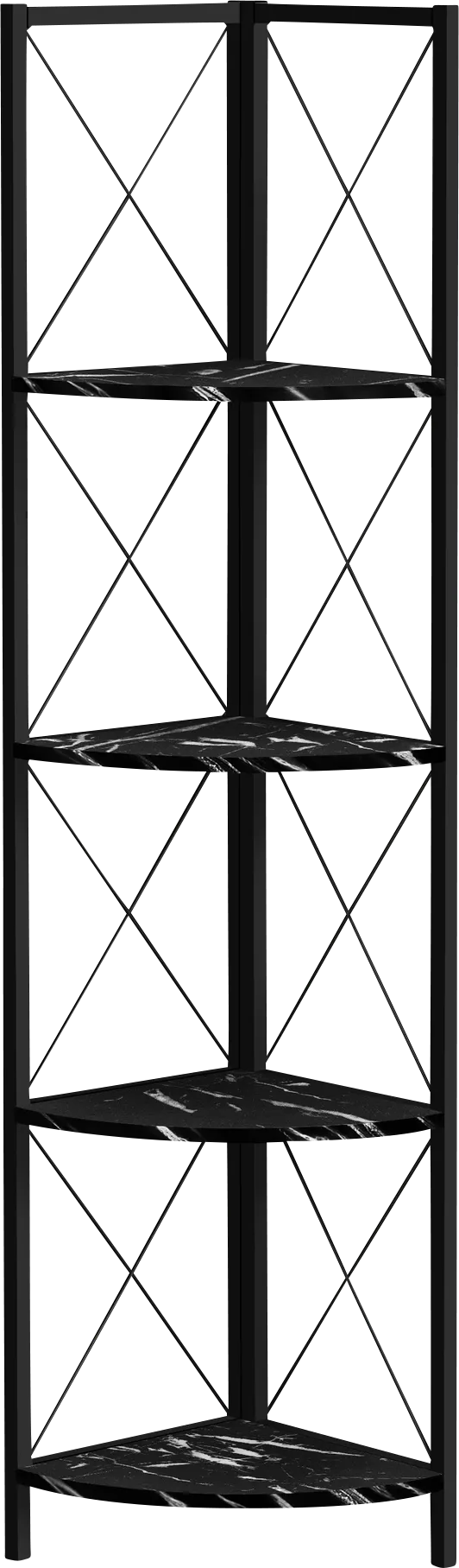 Wilford Black Marble Bookcase - Thumbnail - Image 1