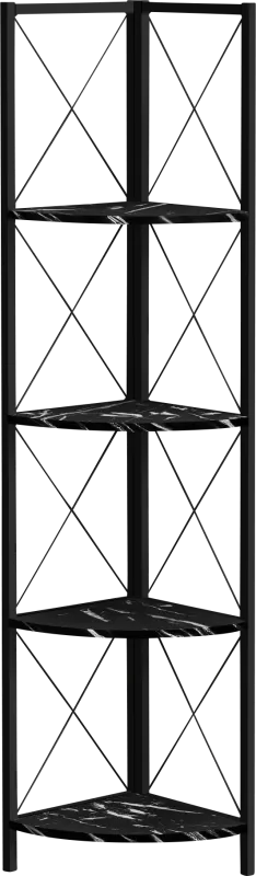 Wilford Black Marble Bookcase