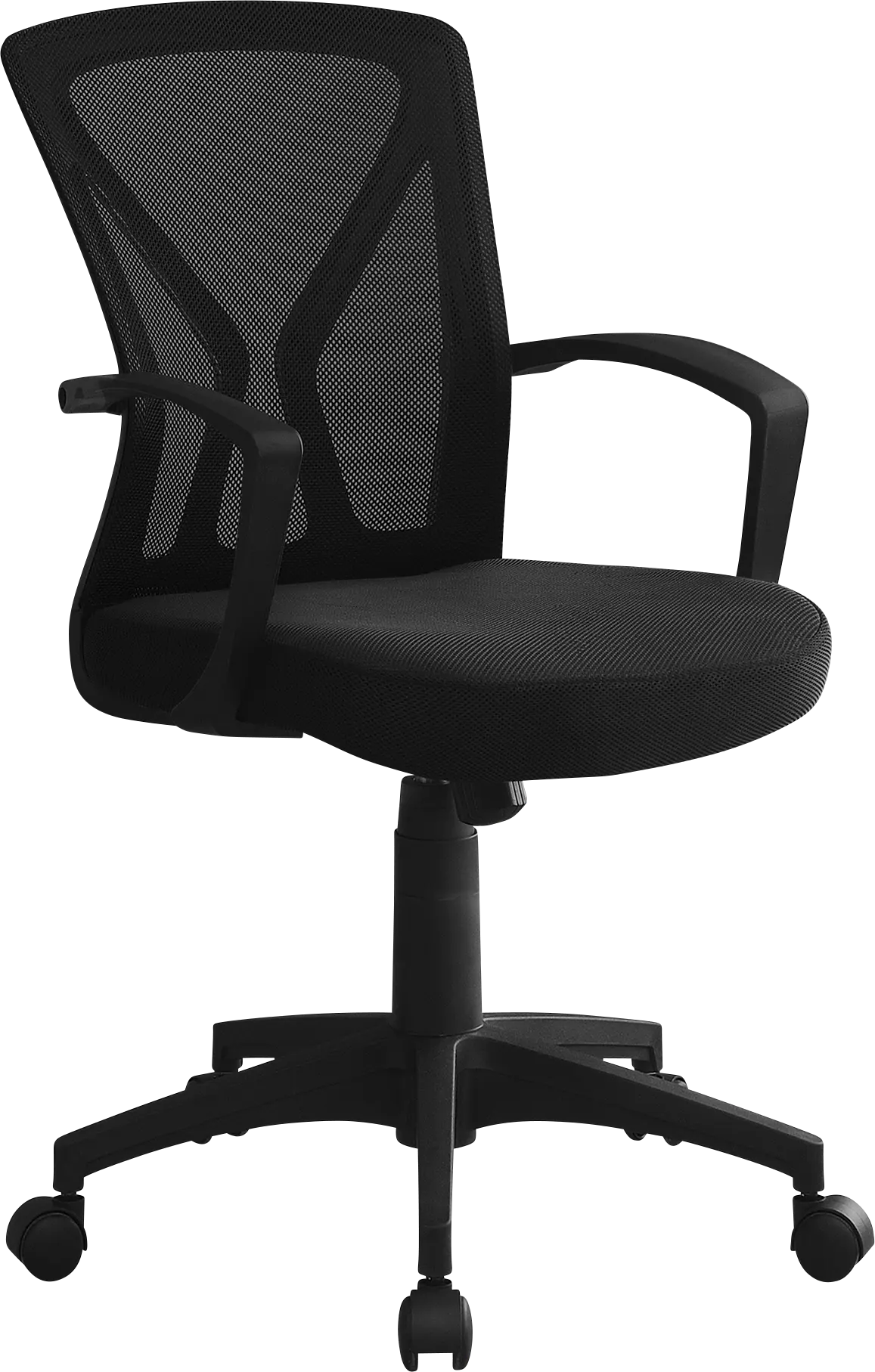 Woodwardia Black Office Chair