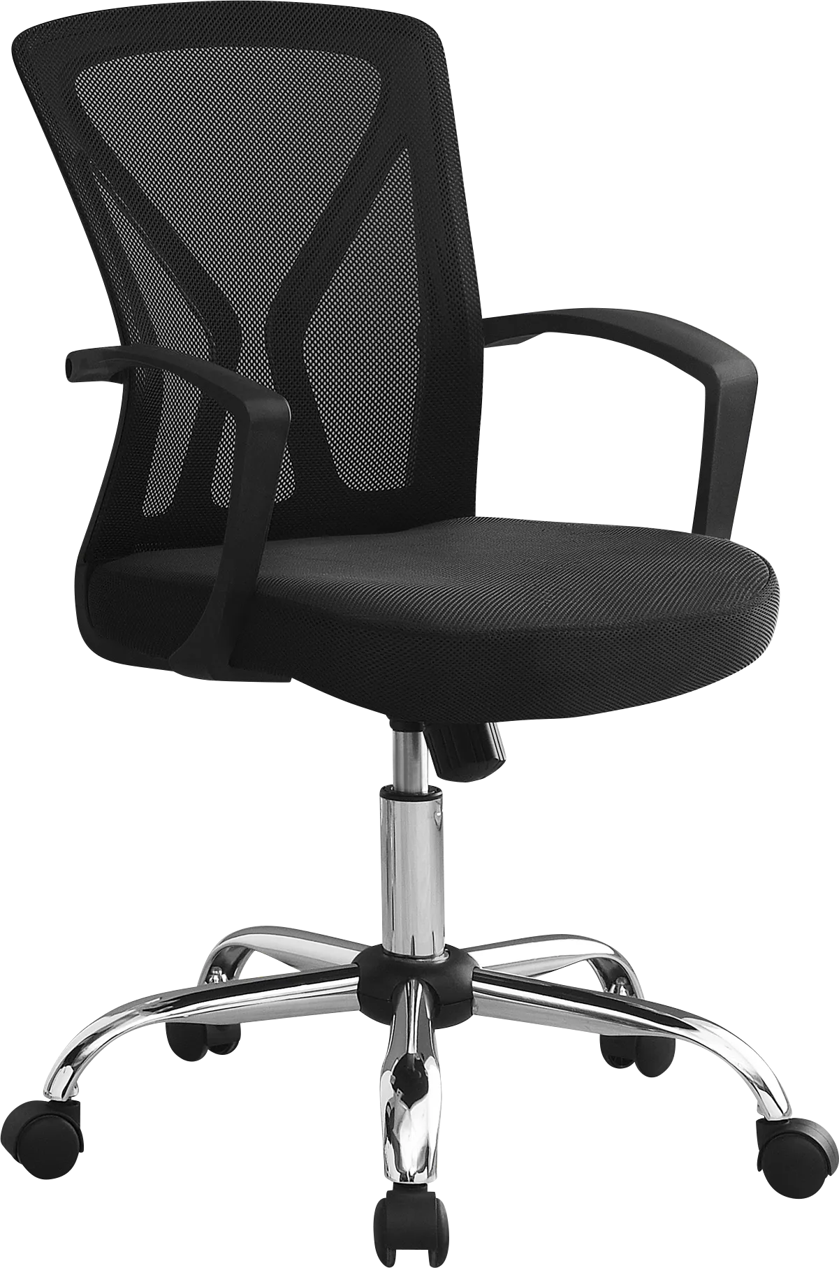 Woodwardia Black Chrome Office Chair - Image 1
