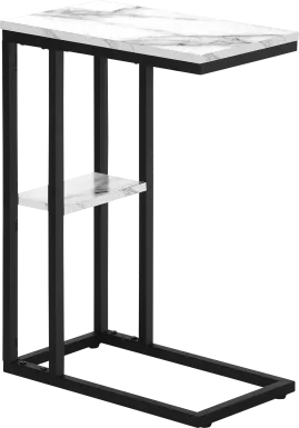 Wewatta White Marble Accent Table