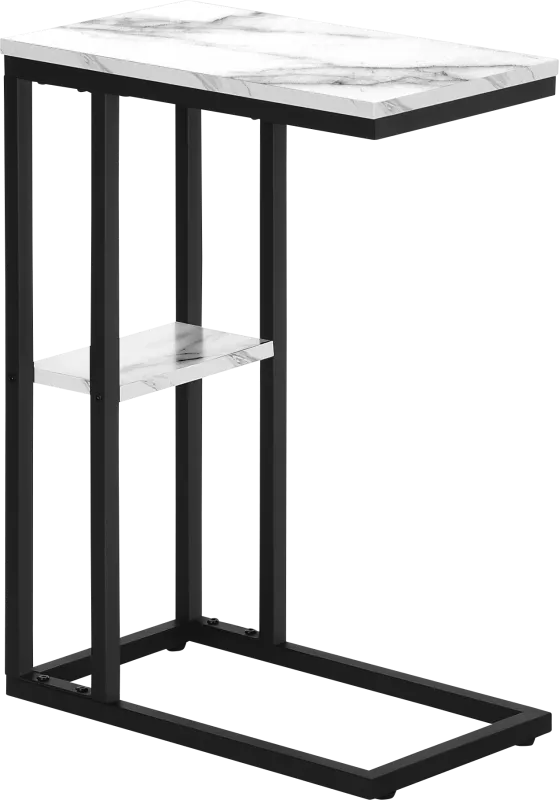 Wewatta White Marble Accent Table