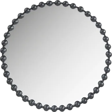 Halbrent Black Accent Mirror