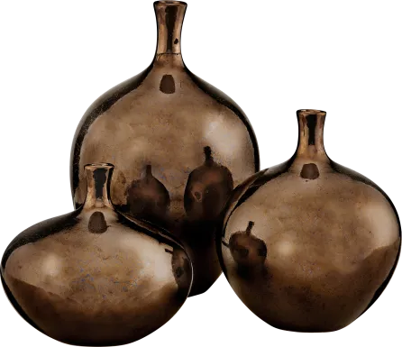 Jagaden Bronze Vase, Set of 3