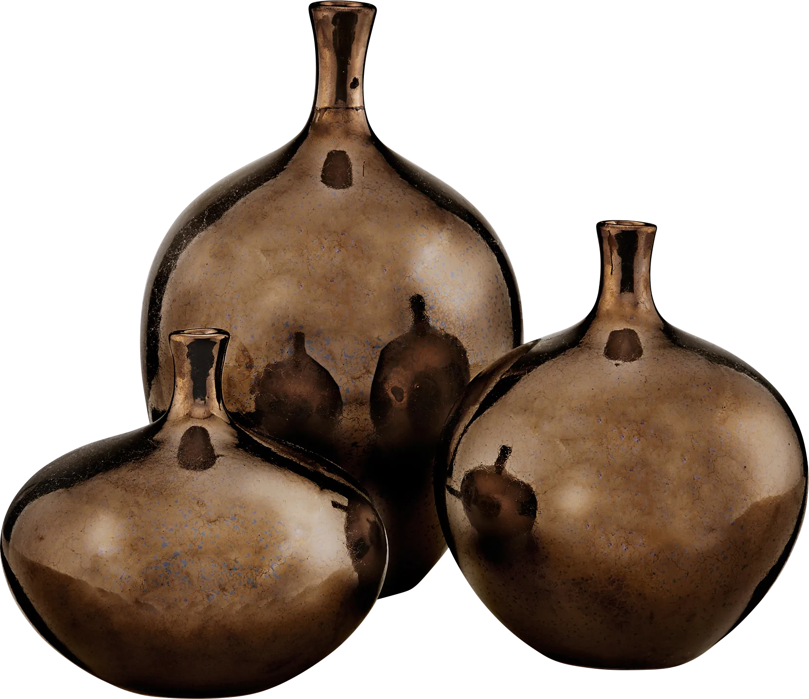 Jagaden Bronze Vase, Set of 3 - Image 1