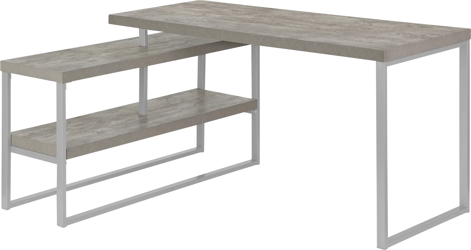 Woodrill Gray Desk - Thumbnail - Image 1