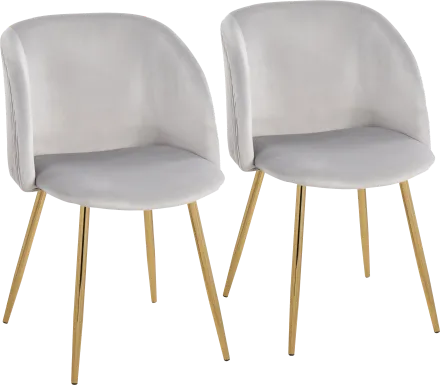 Sutlive II Silver Dining Chair Set of 2