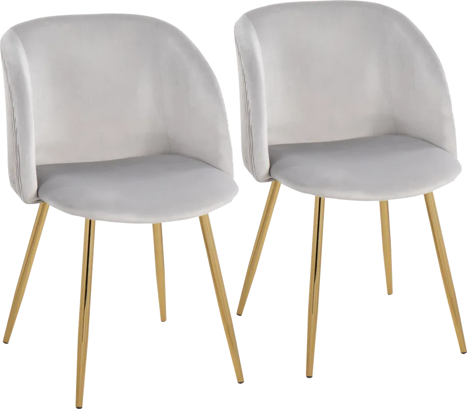 Sutlive II Silver Dining Chair Set of 2