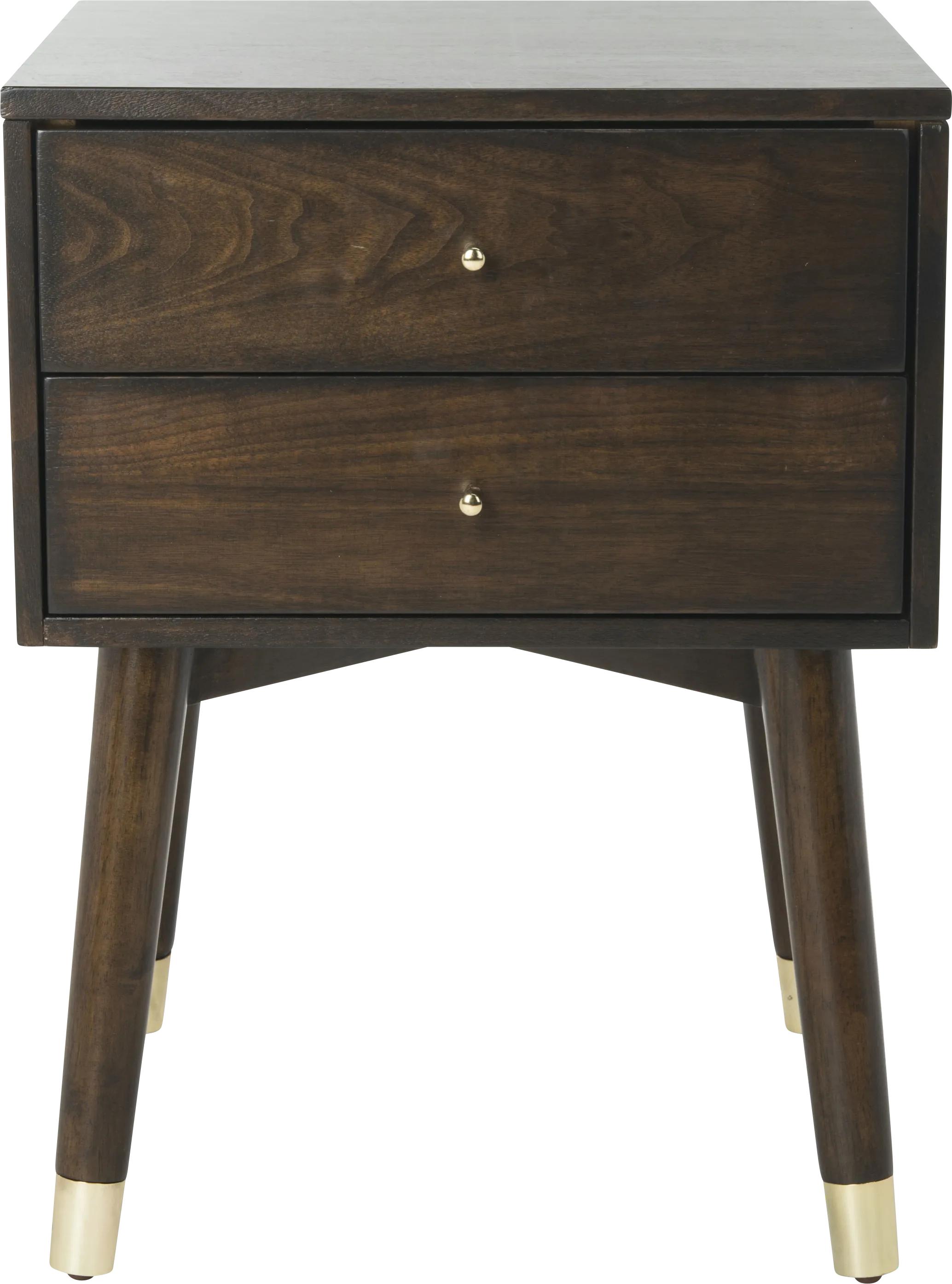 Idamor Walnut Nightstand - Thumbnail - Image 1