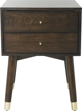 Idamor Walnut Nightstand
