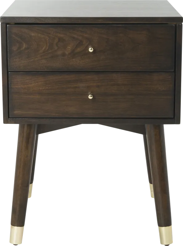 Idamor Walnut Nightstand