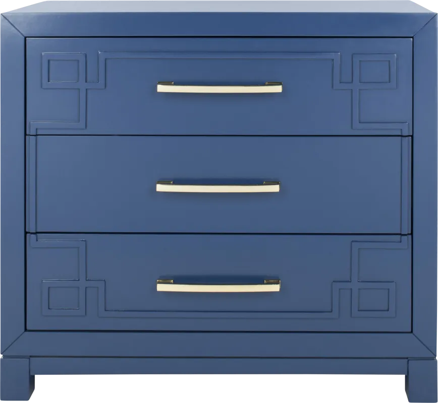 Mawood Blue Accent Cabinet