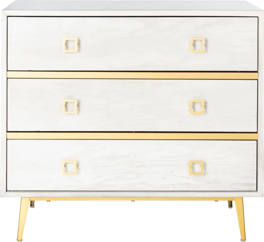Mazyck White Accent Cabinet
