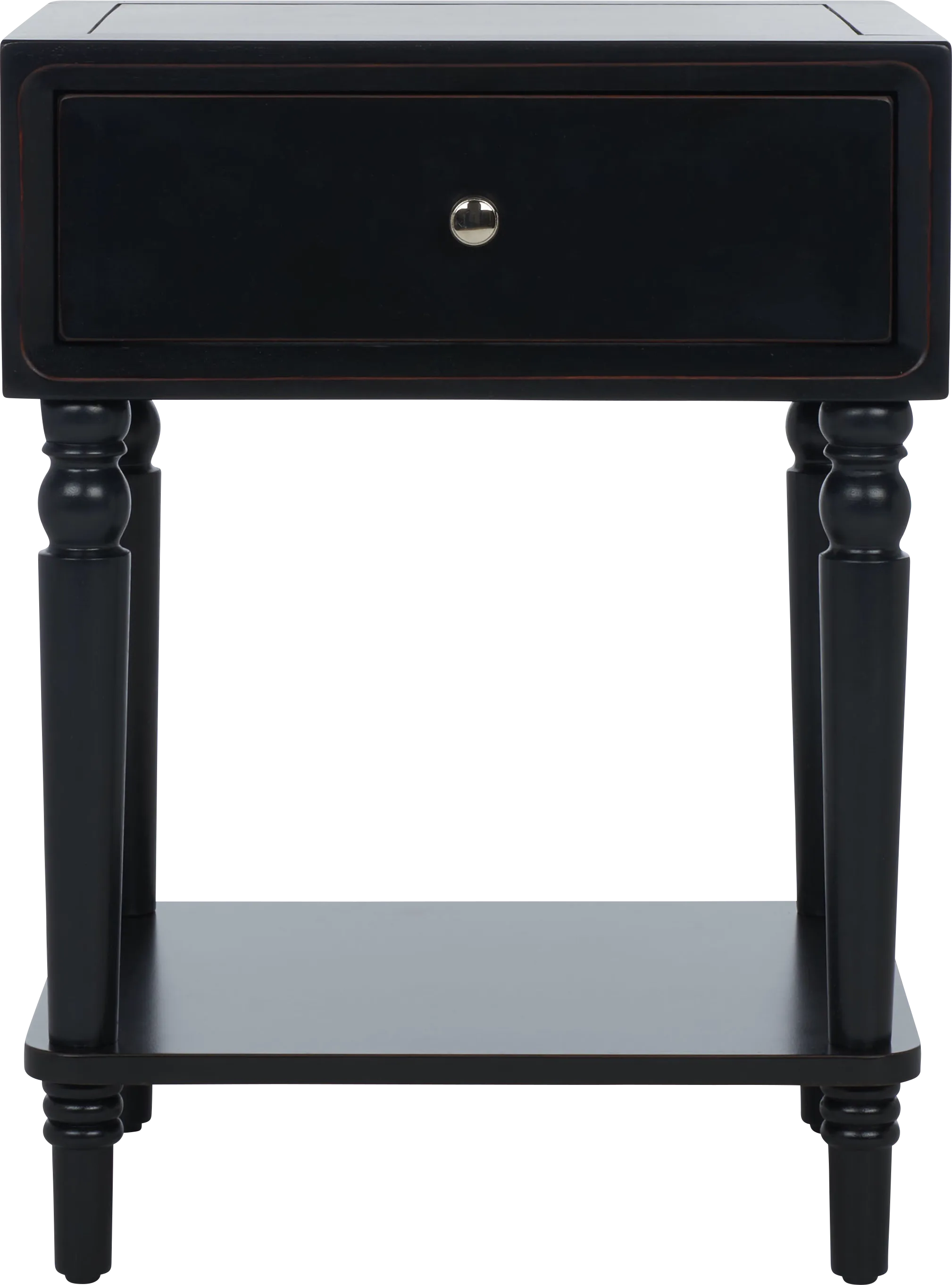 Wateree Black Nightstand - Thumbnail - Image 1