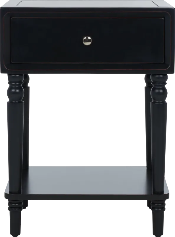 Wateree Black Nightstand