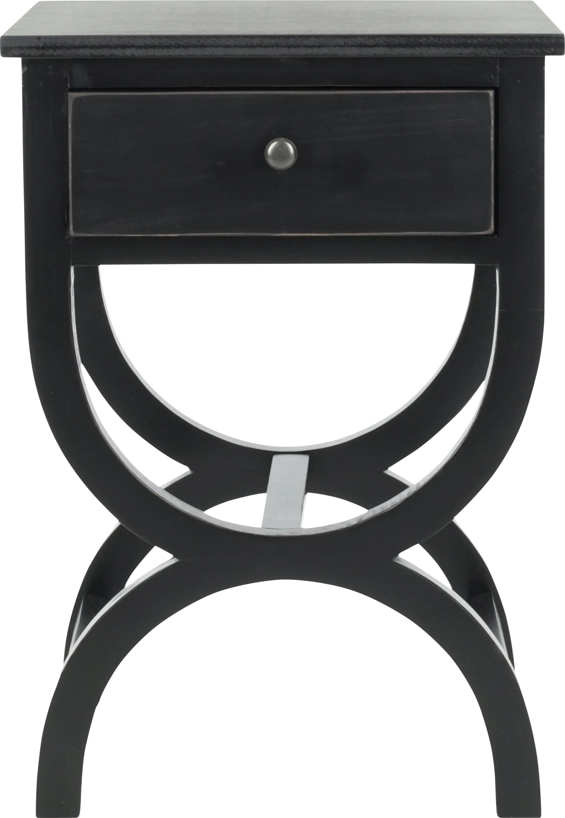 Wespanee Black Nightstand