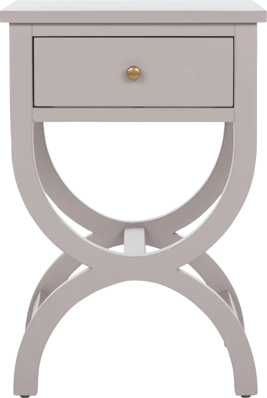 Wespanee Gray Nightstand