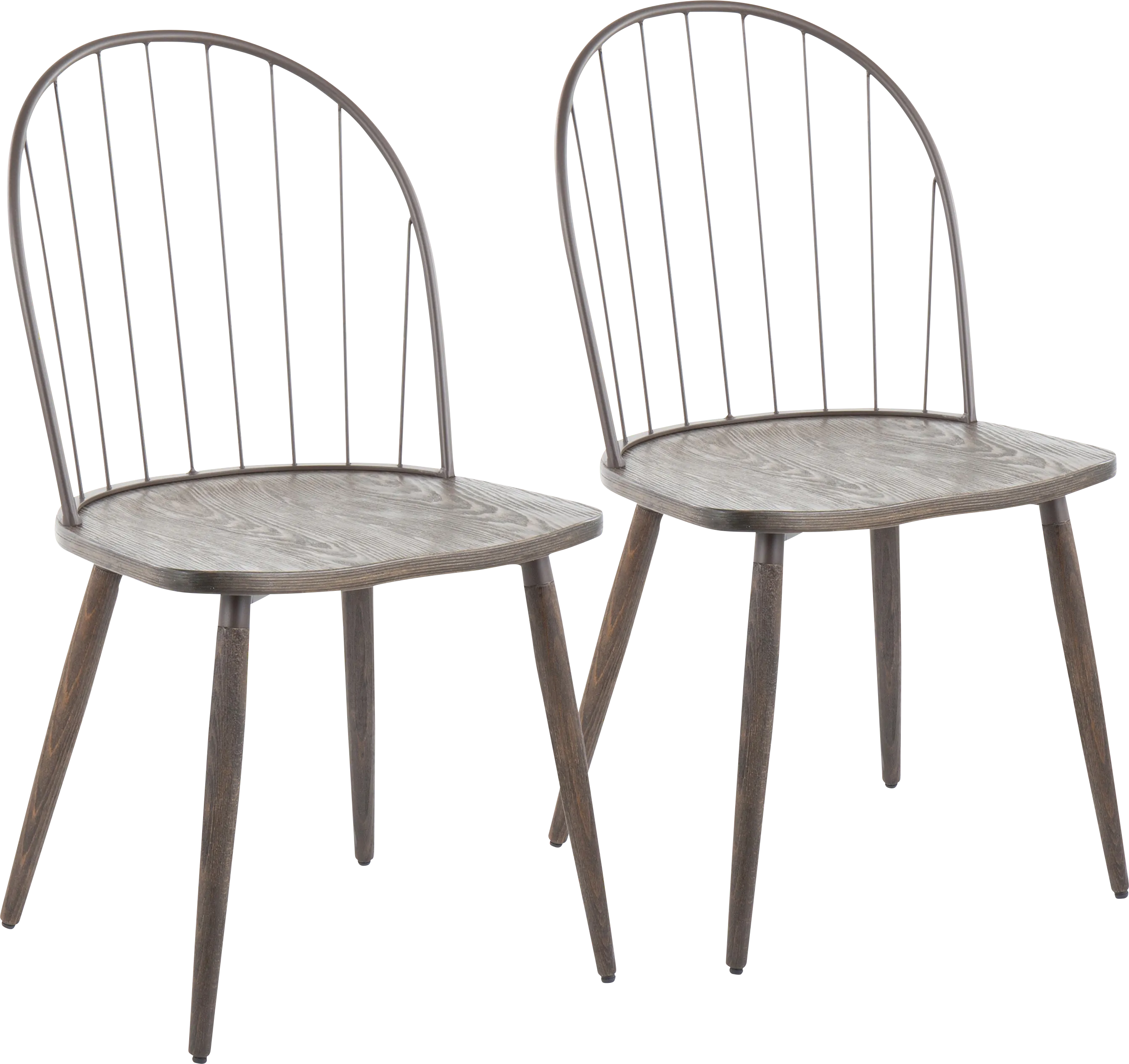 Hollyridge Walnut Side Chair, Set of 2 - Thumbnail - Image 1