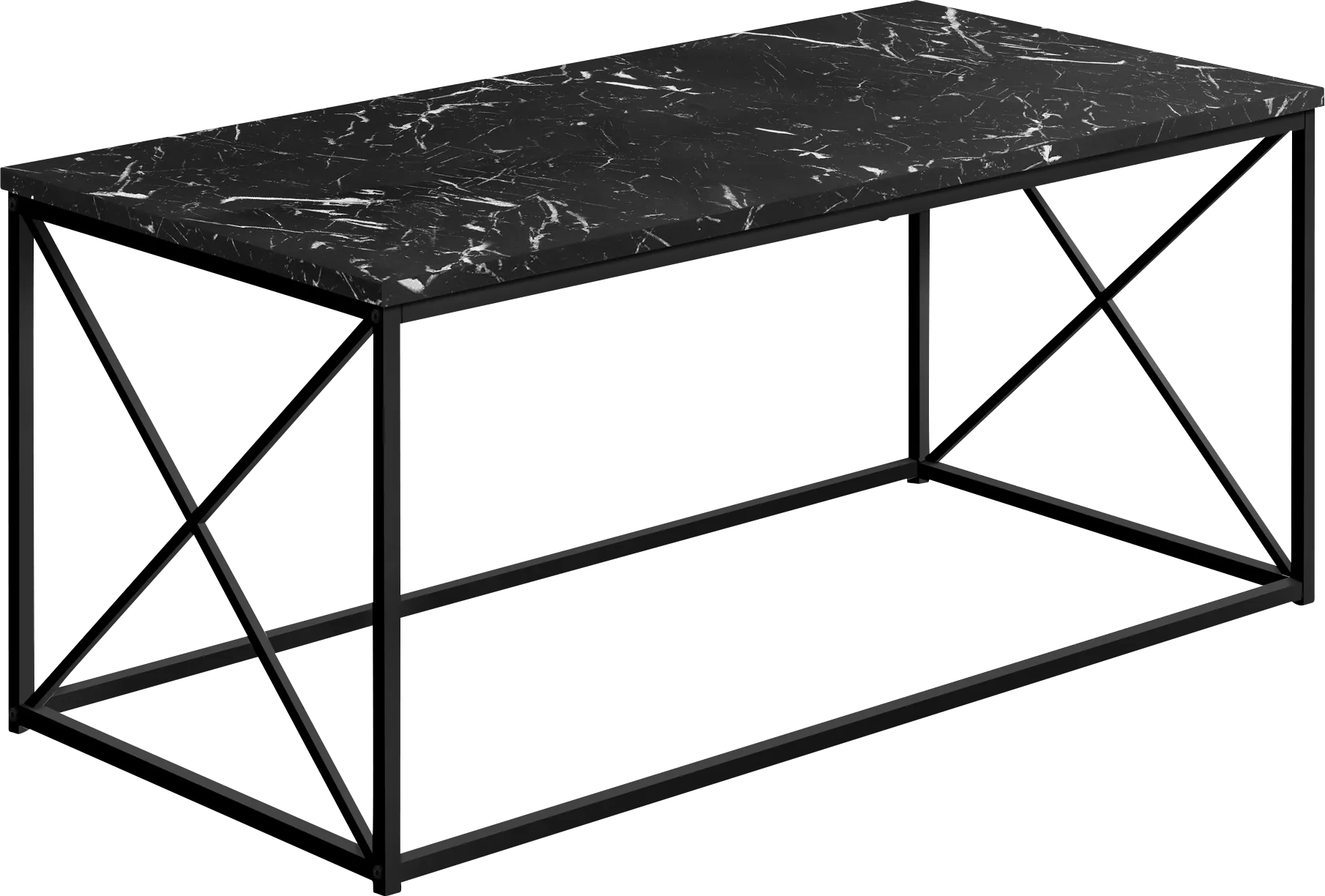 Tellstone Black Marble Cocktail Table - Thumbnail - Image 1