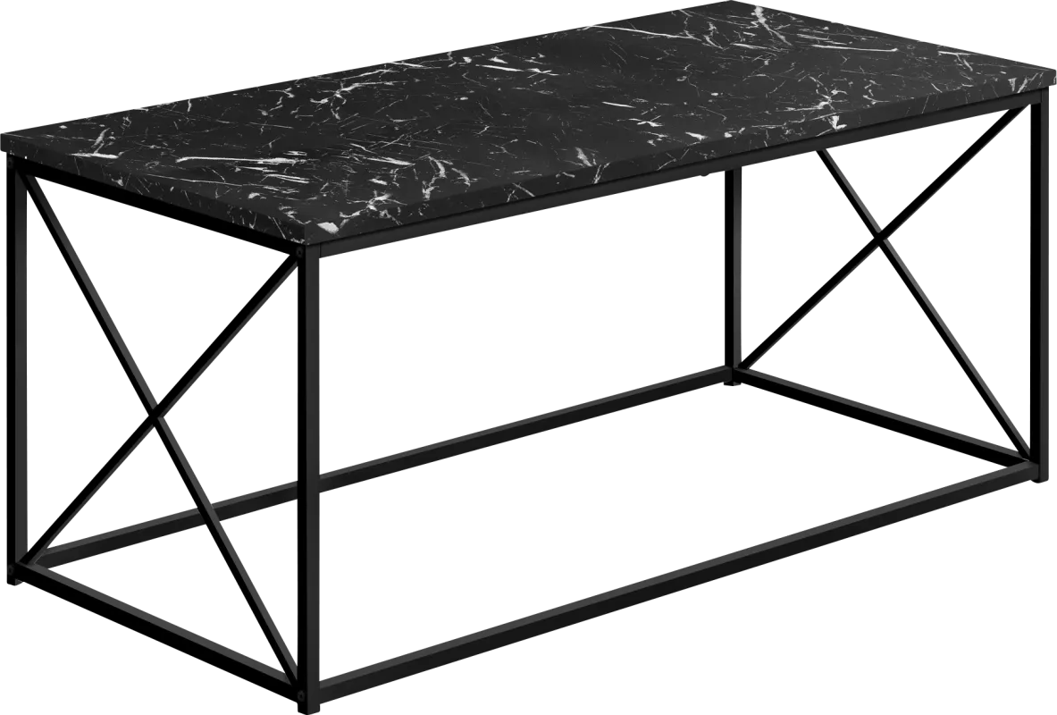 Tellstone Black Marble Cocktail Table