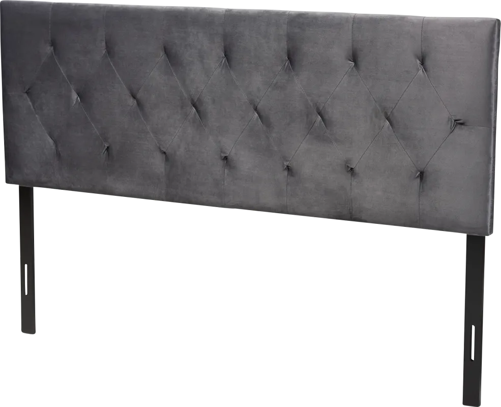 Arpino Gray Queen Upholstered Headboard