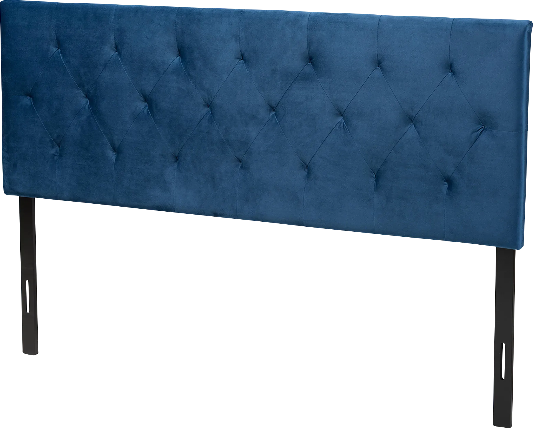 Arpino Navy Blue King Upholstered Headboard - Image 1