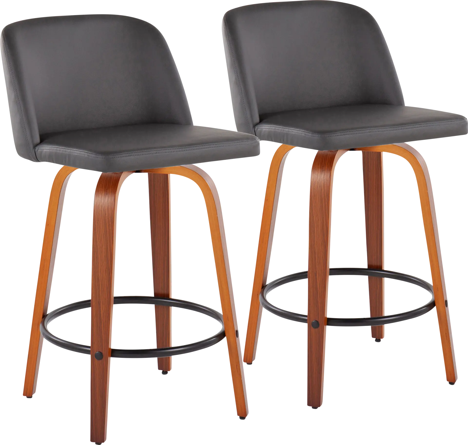 Elorena I Gray Counter Height Stool, Set of 2