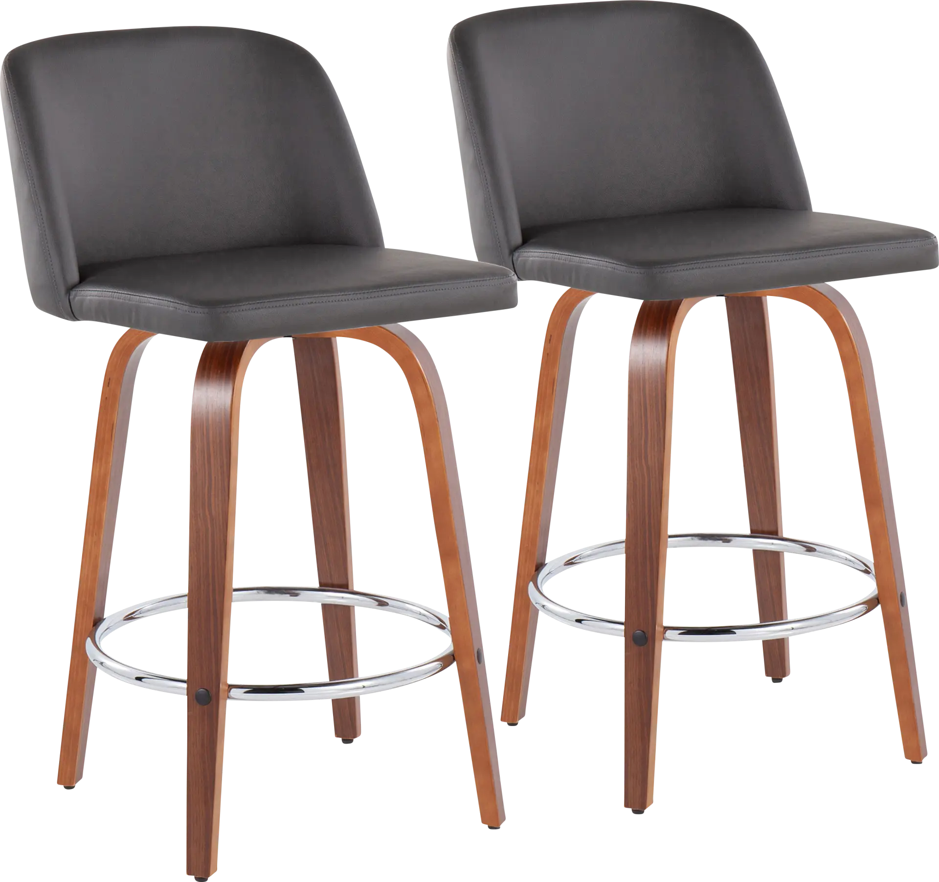 Elorena II Gray Counter Height Stool, Set of 2