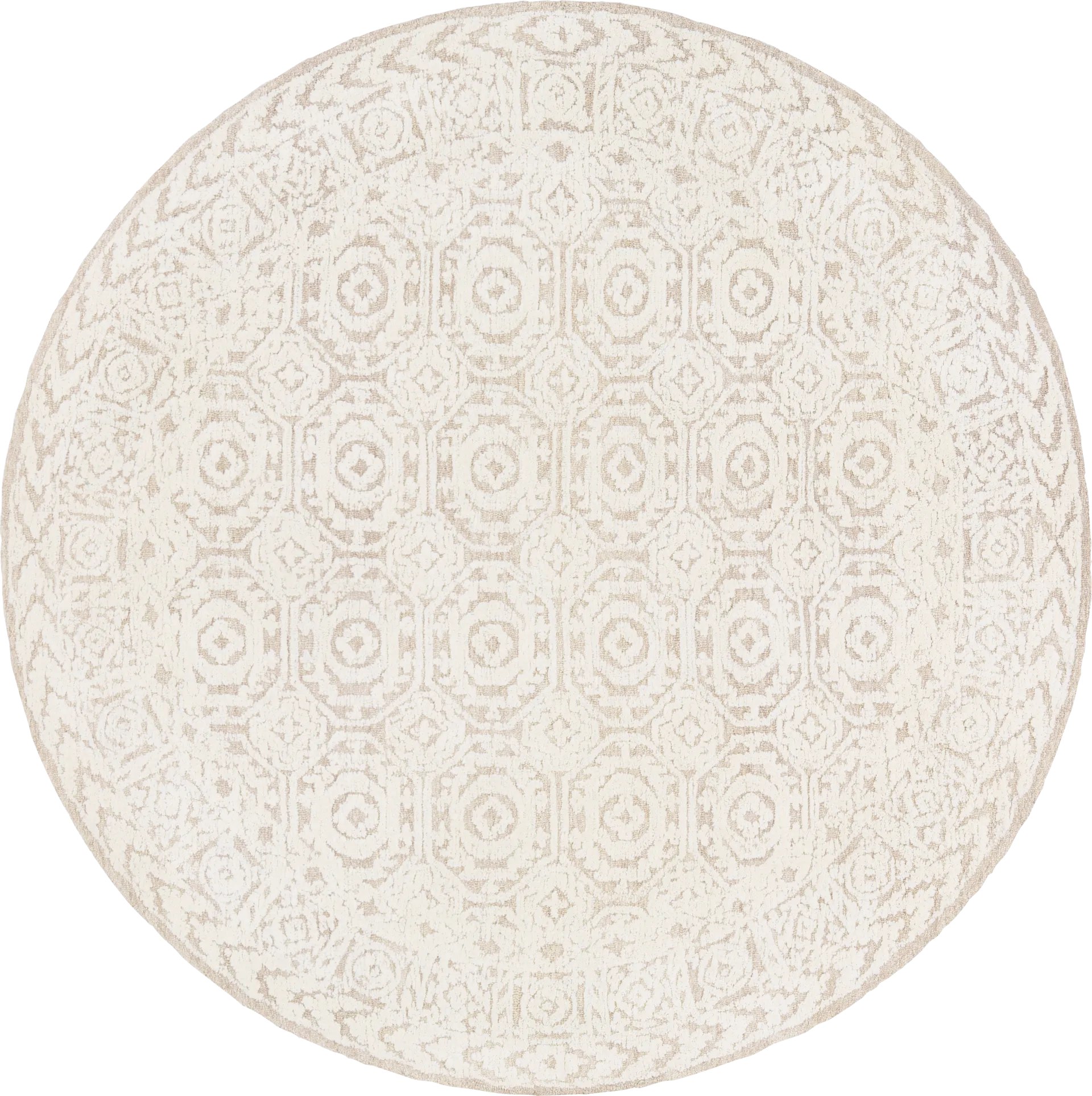 Windlea Tan 8' Round Rug - Image 1