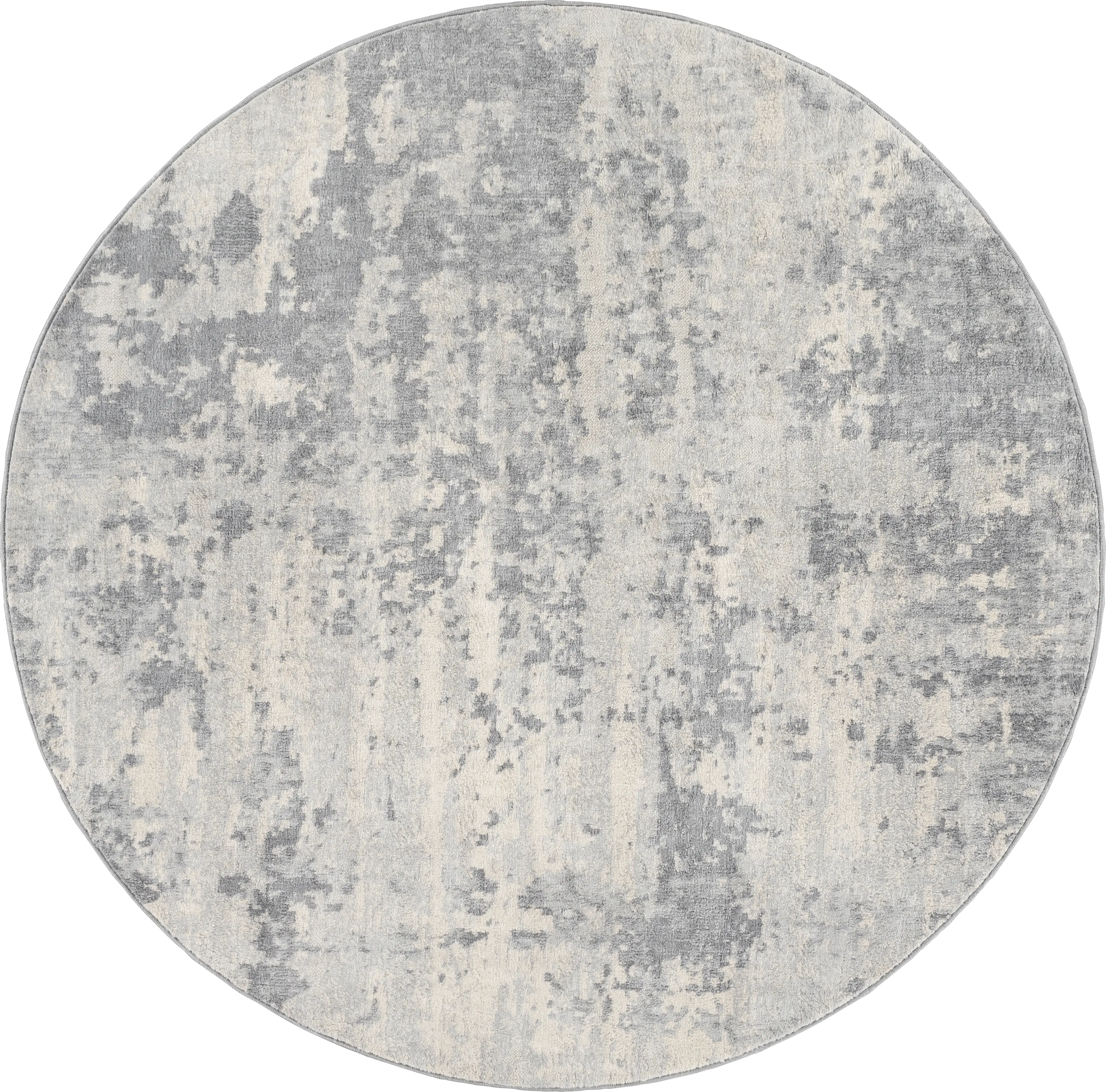 Tristram III Silver 5'3 Round Rug