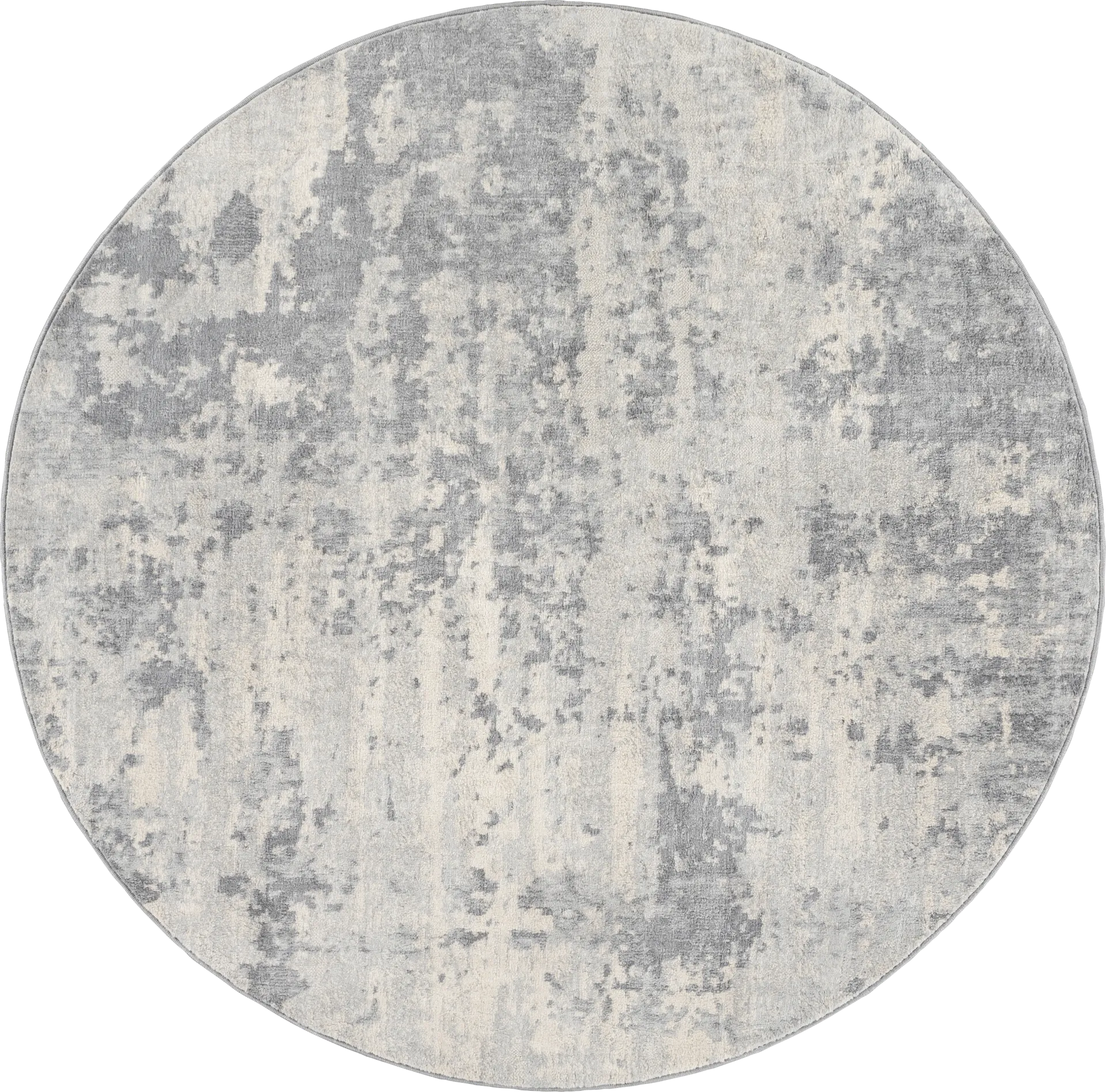 Tristram III Silver 5'3 Round Rug - Image 1