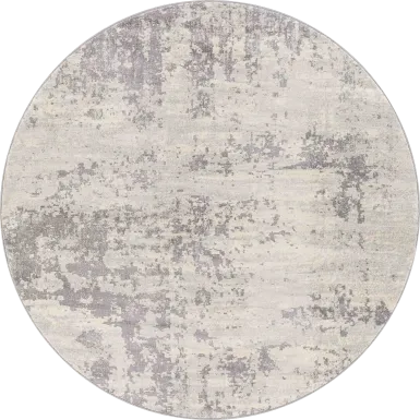 Tristram III Silver 6'7 Round Rug