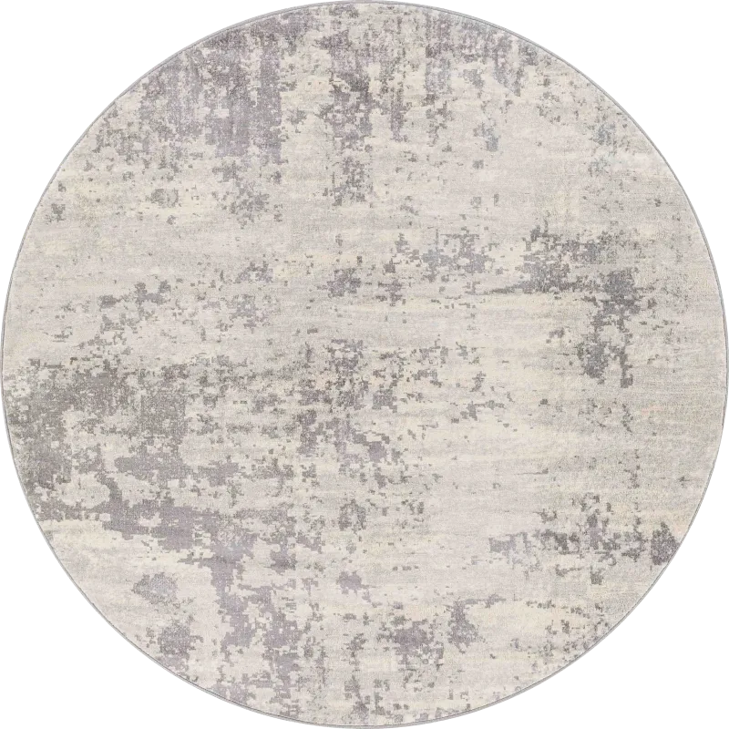 Tristram III Silver 6'7 Round Rug
