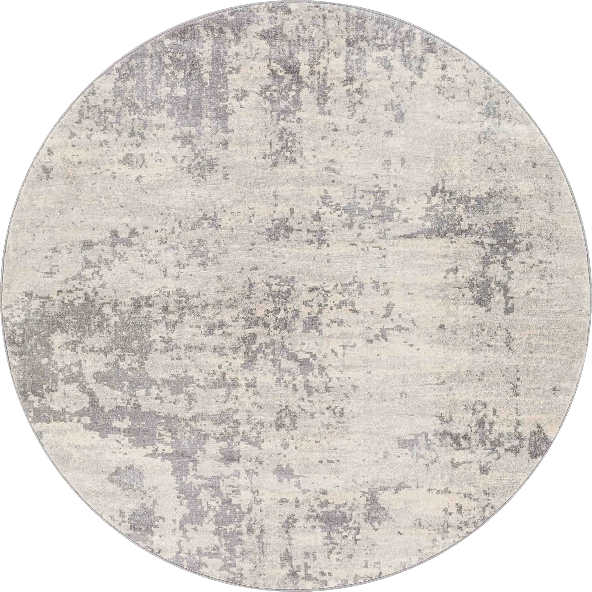 Tristram III Silver 6'7 Round Rug - Image 1