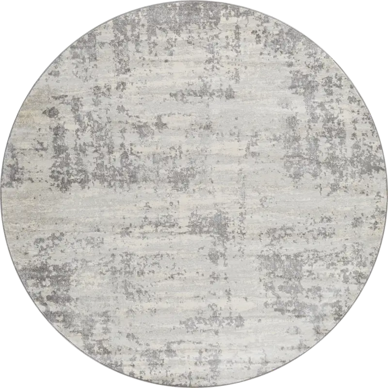 Tristram III Silver 7'10 Round Rug